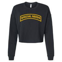 Special Needs Tab Cropped Pullover Crew