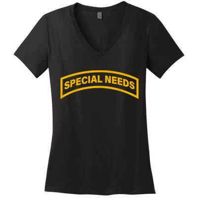 Special Needs Tab Women's V-Neck T-Shirt
