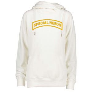 Special Needs Tab Womens Funnel Neck Pullover Hood