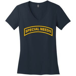 Special Needs Tab Women's V-Neck T-Shirt