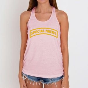 Special Needs Tab Women's Knotted Racerback Tank