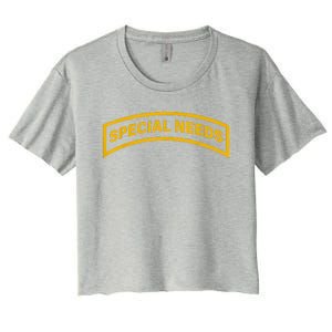 Special Needs Tab Women's Crop Top Tee