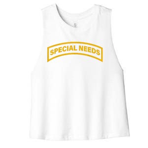 Special Needs Tab Women's Racerback Cropped Tank