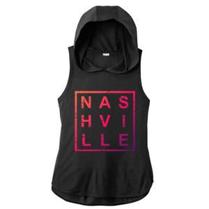 Stylish Nashville Tennessee Tn Gift Ladies PosiCharge Tri-Blend Wicking Draft Hoodie Tank