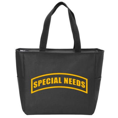 Special Needs Tab Zip Tote Bag