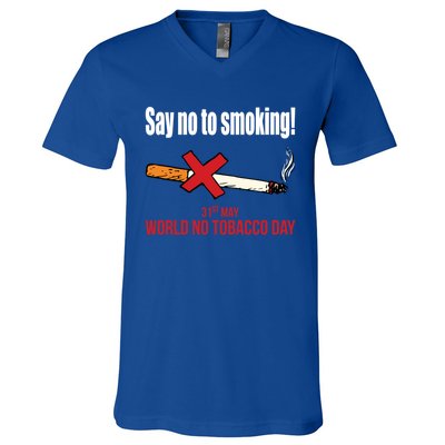 Say No To Smoking Gift V-Neck T-Shirt