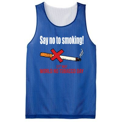 Say No To Smoking Gift Mesh Reversible Basketball Jersey Tank