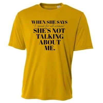 SheS Not Talking About Me Cooling Performance Crew T-Shirt