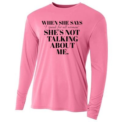 SheS Not Talking About Me Cooling Performance Long Sleeve Crew