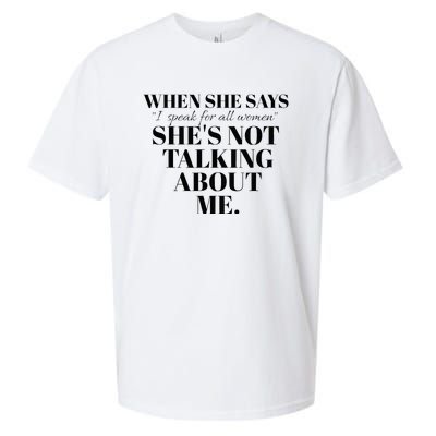 SheS Not Talking About Me Sueded Cloud Jersey T-Shirt