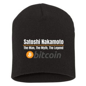 Satoshi Nakamoto, The Man The Myth The Legend, Bitcoin, Crypto Short Acrylic Beanie