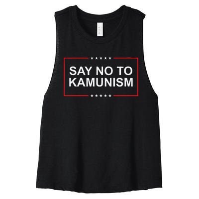 Say No To Kamunism Gift Women's Racerback Cropped Tank