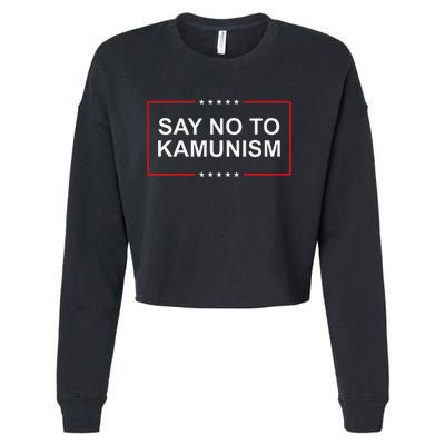 Say No To Kamunism Gift Cropped Pullover Crew