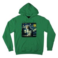 Starry Night Tabby Cat Funny Tabby Cat Graphic Men Women Hoodie