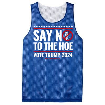 Say No To The Hoe Vote Trump 2024 Mesh Reversible Basketball Jersey Tank