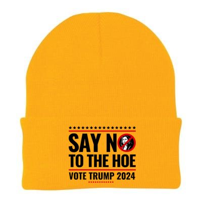 Say No To The Hoe Vote Trump 2024 Knit Cap Winter Beanie