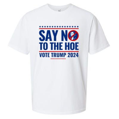 Say No To The Hoe Vote Trump 2024 Sueded Cloud Jersey T-Shirt