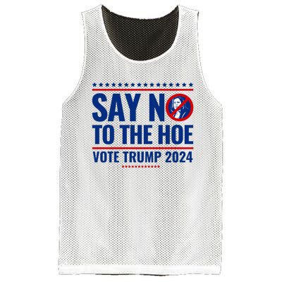 Say No To The Hoe Vote Trump 2024 Mesh Reversible Basketball Jersey Tank