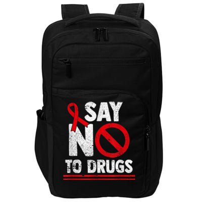 Say No To Drugs Support Red Ribbon Awareness Week Impact Tech Backpack