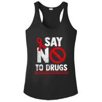 Say No To Drugs Support Red Ribbon Awareness Week Ladies PosiCharge Competitor Racerback Tank