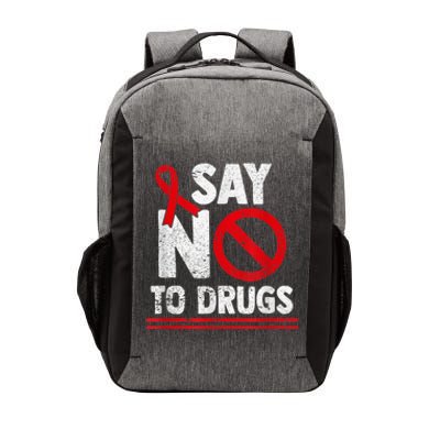 Say No To Drugs Support Red Ribbon Awareness Week Vector Backpack