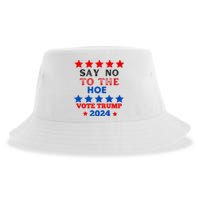 Say No To The Hoe Vote Trump Hat 2024 Sustainable Bucket Hat