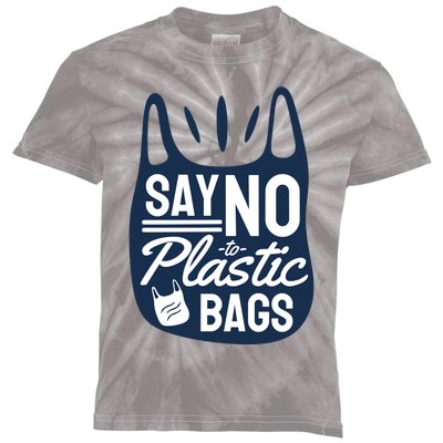 Say No To Plastic Bags Kids Tie-Dye T-Shirt