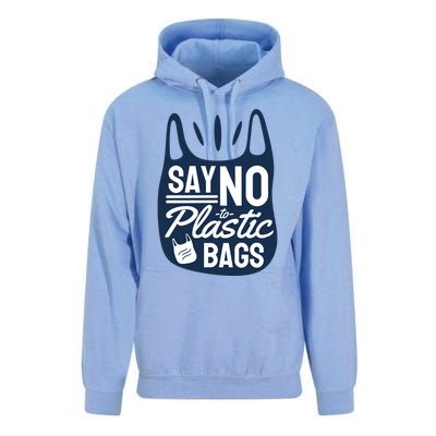 Say No To Plastic Bags Unisex Surf Hoodie