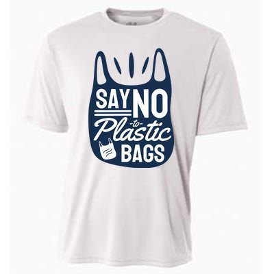 Say No To Plastic Bags Cooling Performance Crew T-Shirt