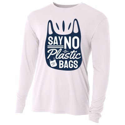 Say No To Plastic Bags Cooling Performance Long Sleeve Crew