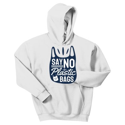 Say No To Plastic Bags Kids Hoodie