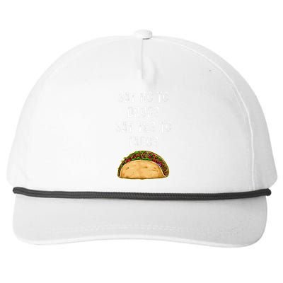 Say No To Drugs Say Yes To Tacos Snapback Five-Panel Rope Hat