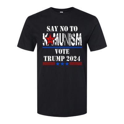 Say No To Kamunism Vote Trump 2024 Softstyle CVC T-Shirt