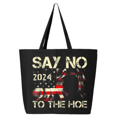 Say No To The Hoe Vote Trump 2024 America Usa Flag 25L Jumbo Tote