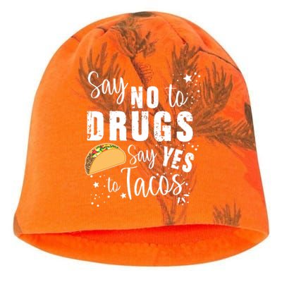 Say No To Drugs, Say Yes To Tacos Kati - Camo Knit Beanie