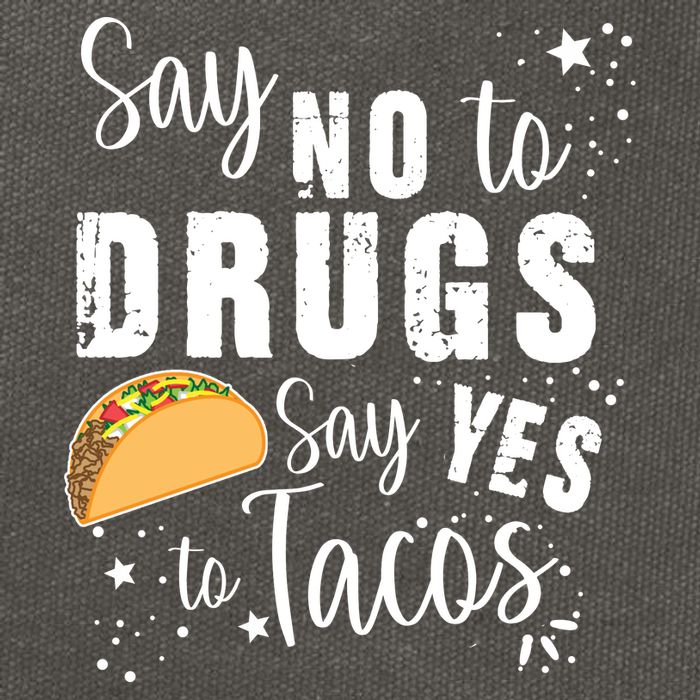 Say No To Drugs, Say Yes To Tacos Cotton Canvas Backpack