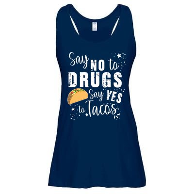 Say No To Drugs, Say Yes To Tacos Ladies Essential Flowy Tank