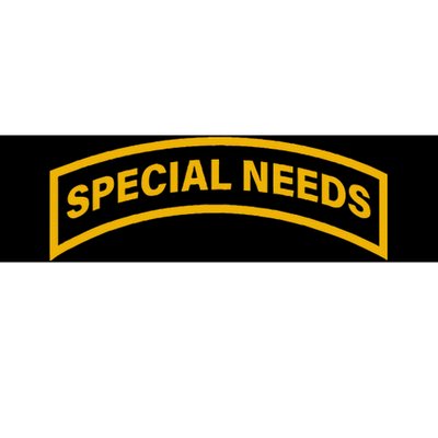 Special Needs Tab Bumper Sticker