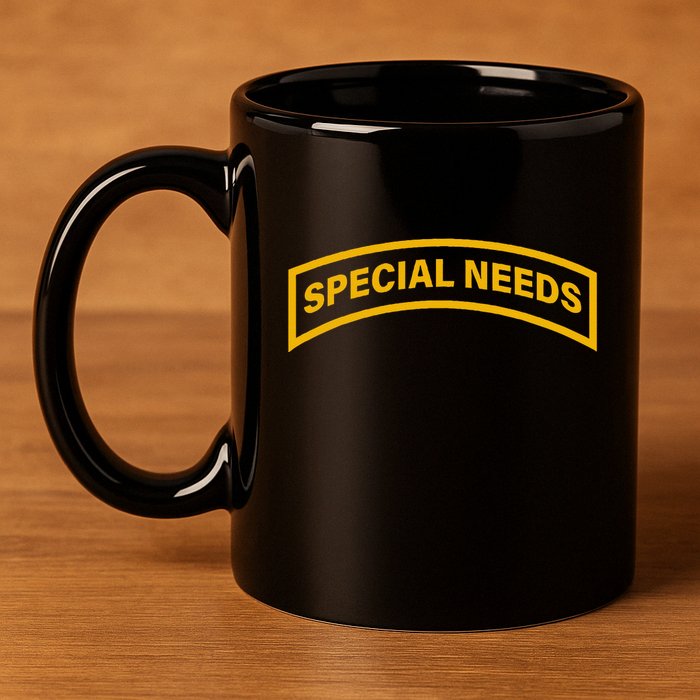 Special Needs Tab 11oz C Handle Ceramic Mug