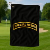 Special Needs Tab Golf Towel