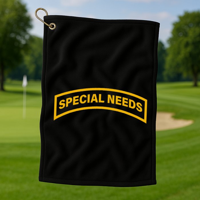 Special Needs Tab Golf Towel