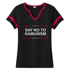 Say No To Kamunism Ladies Halftime Notch Neck Tee