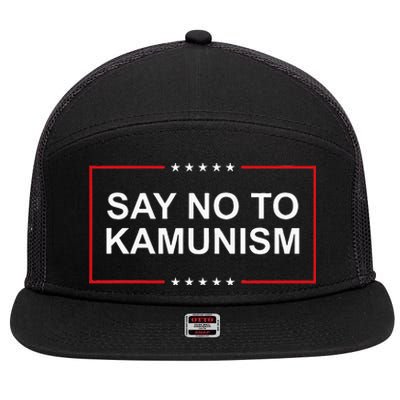 Say No To Kamunism 7 Panel Mesh Trucker Snapback Hat