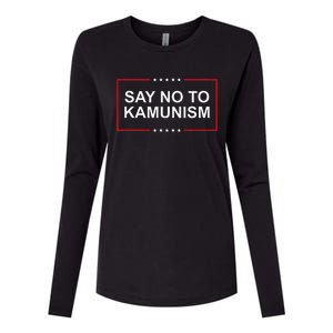 Say No To Kamunism Womens Cotton Relaxed Long Sleeve T-Shirt