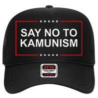 Say No To Kamunism High Crown Mesh Back Trucker Hat