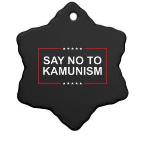 Say No To Kamunism Ceramic Star Ornament