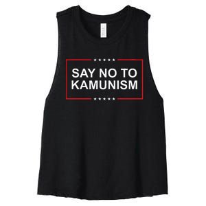 Say No To Kamunism Women's Racerback Cropped Tank