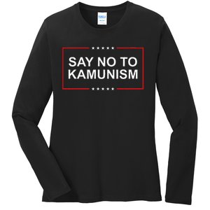 Say No To Kamunism Ladies Long Sleeve Shirt