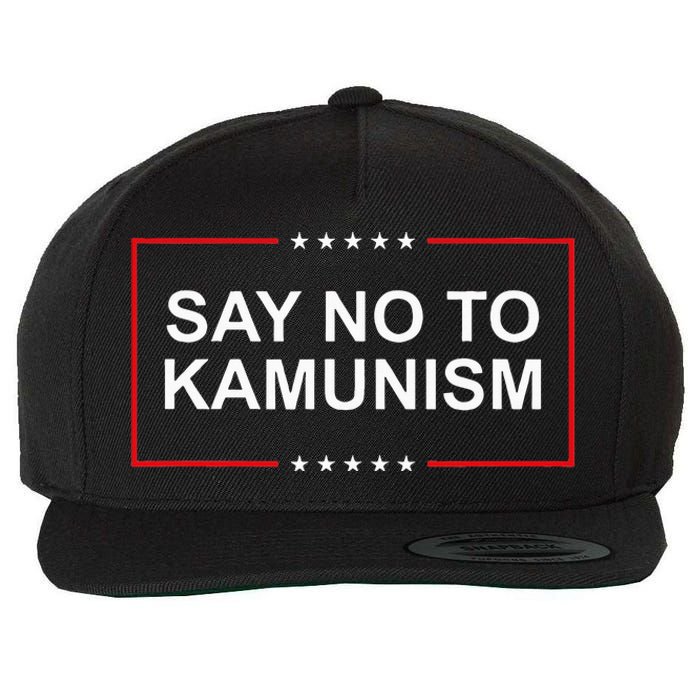 Say No To Kamunism Wool Snapback Cap