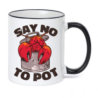 Say No To Pot Funny 11oz Black Color Changing Mug